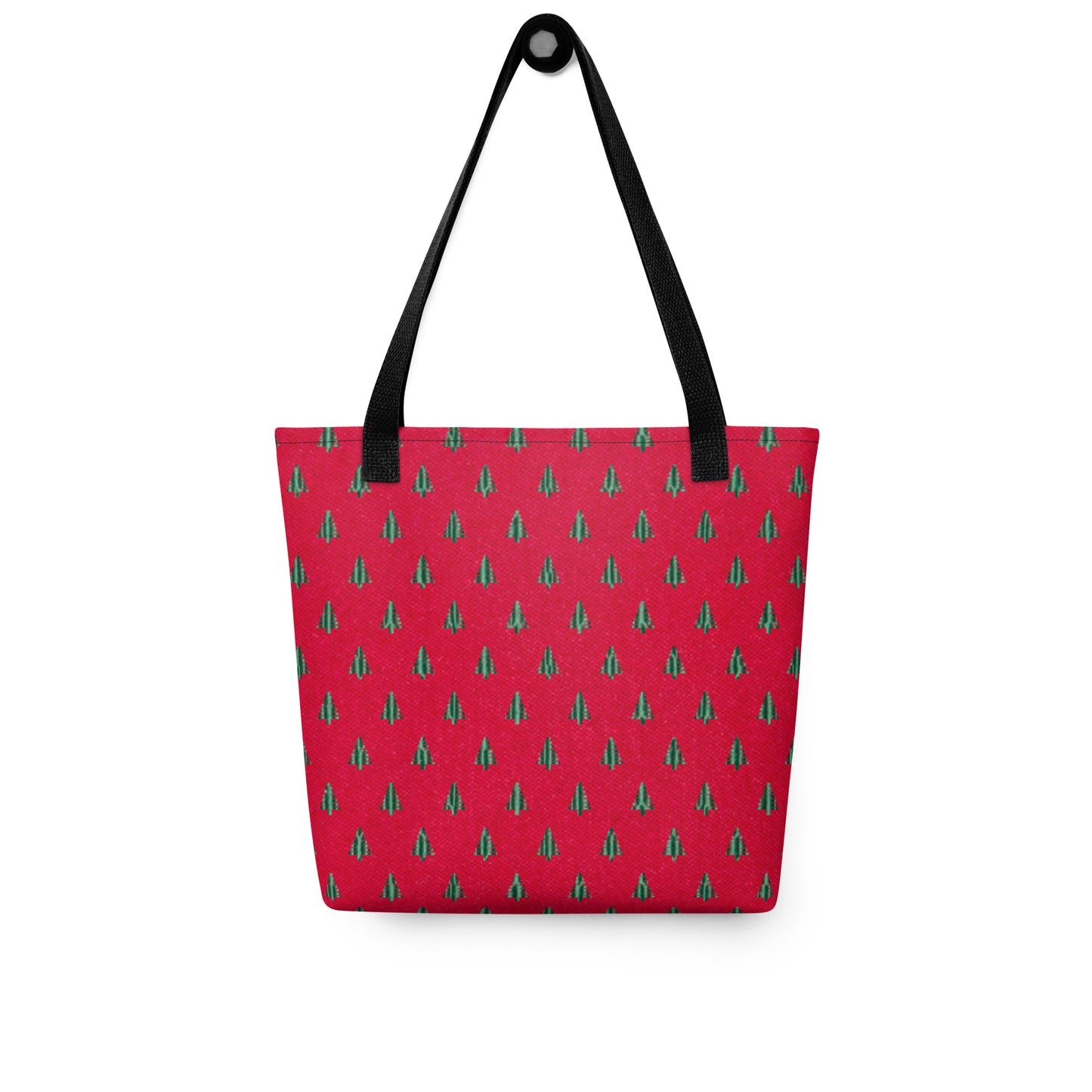 Tiny Tree Print on Red Tote bag