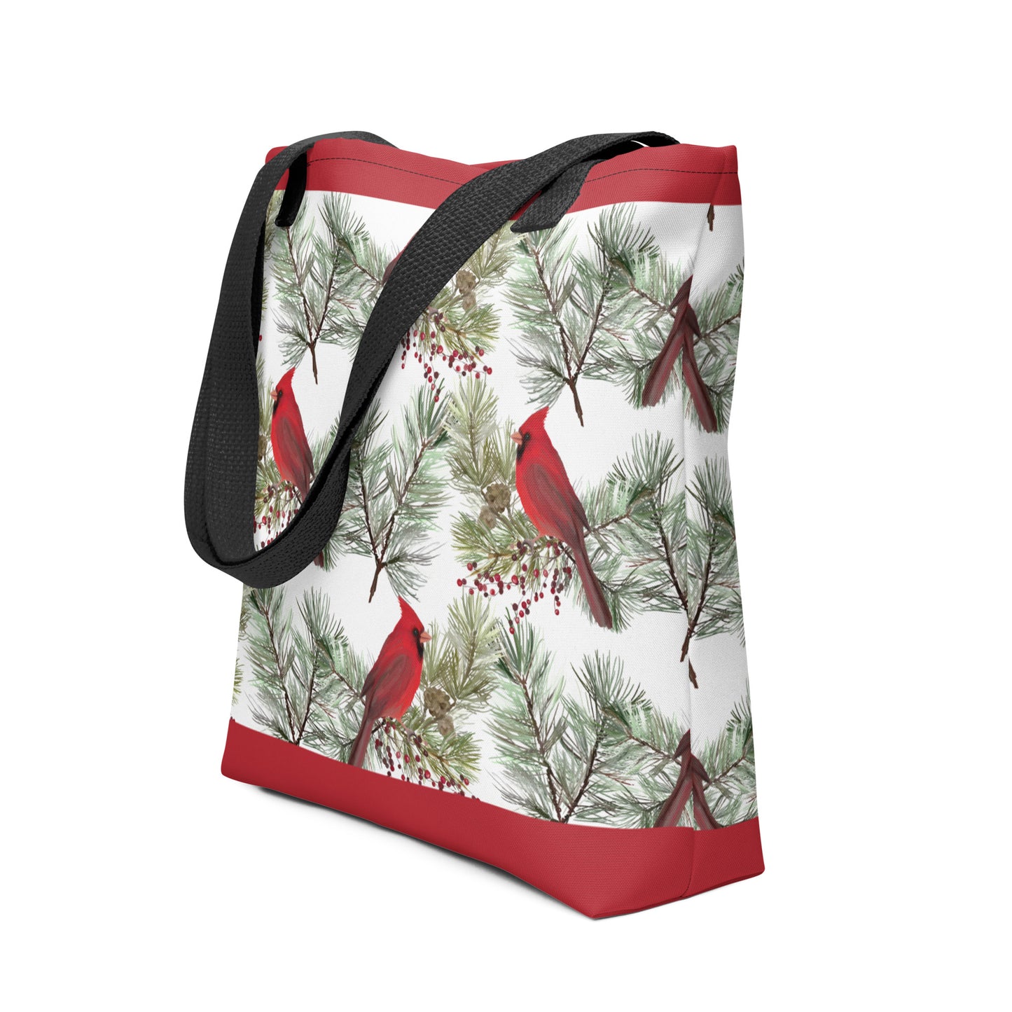 Winter Cardinals Tote bag