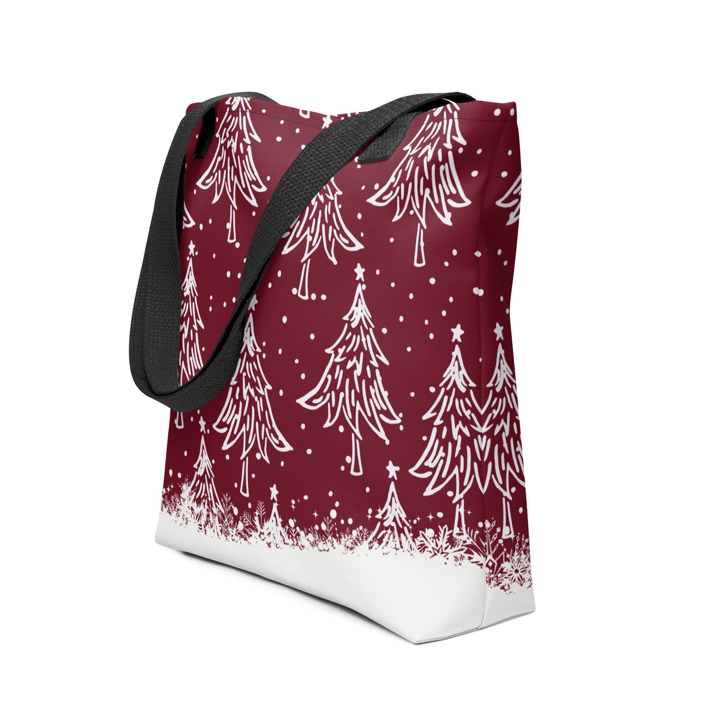 Christmas Trees for All Red Tote bag