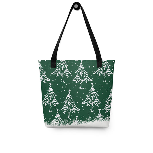 Christmas Trees for All Green Tote bag