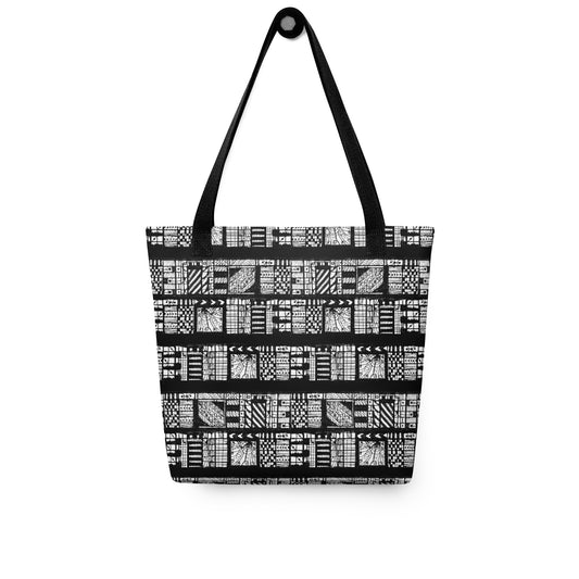 Tribal Print in Black & White Tote bag