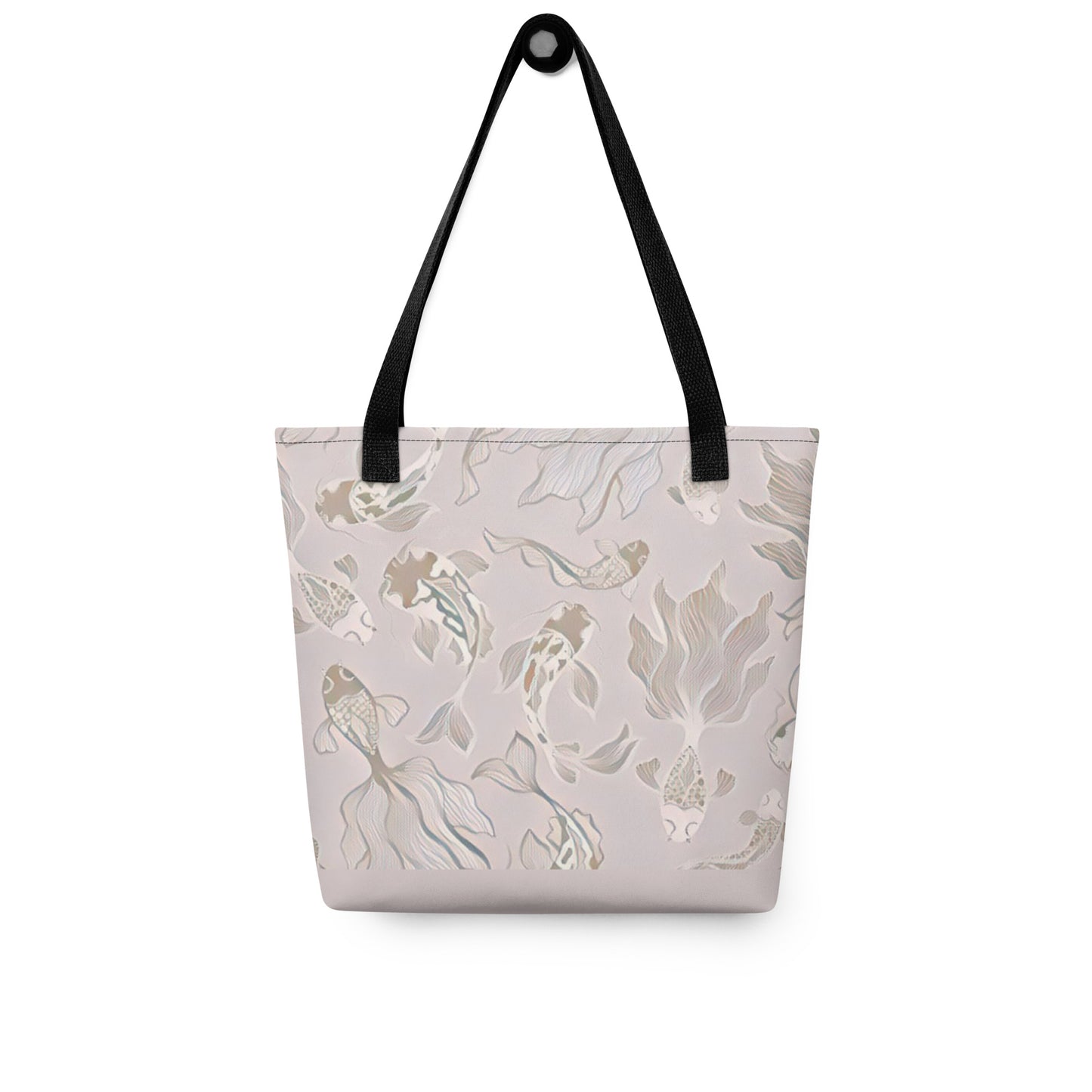 Koi in Taupe Tote bag