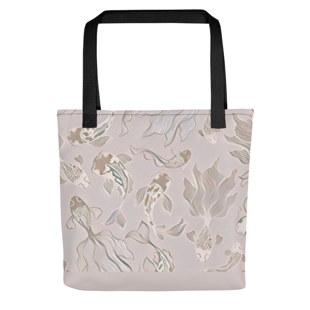 Koi in Taupe Tote bag