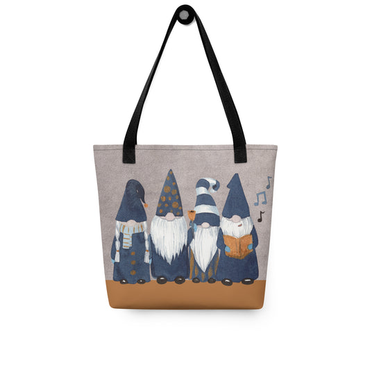 Gnome Carolers Tote bag