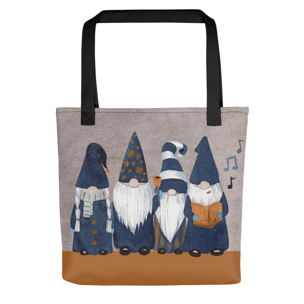 Gnome Carolers Tote bag