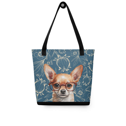 Chihuahua in Glasses Tote bag