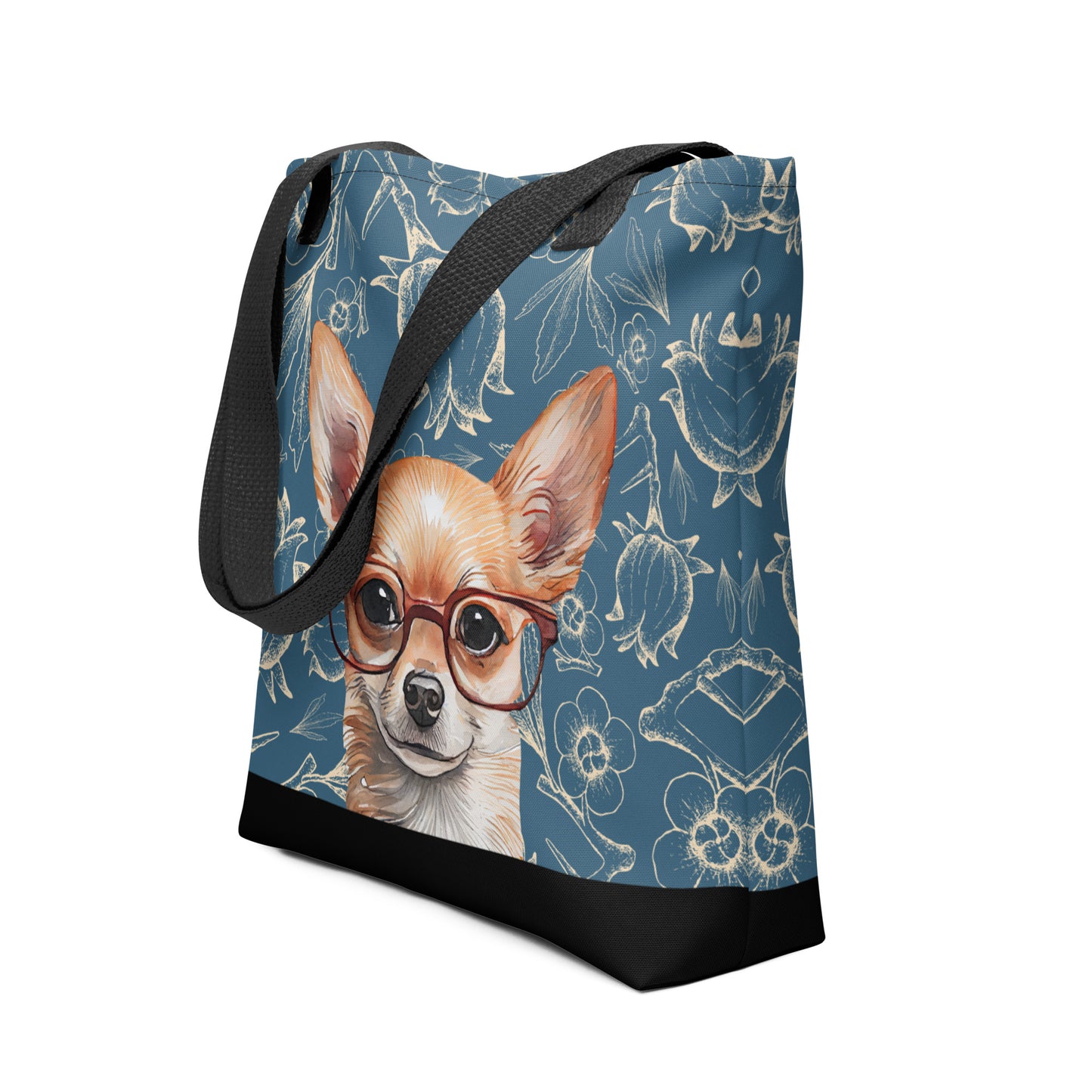 Chihuahua in Glasses Tote bag