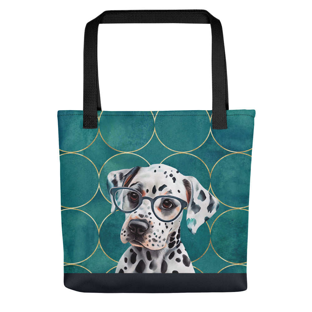 Dalmatian in Glasses Tote bag