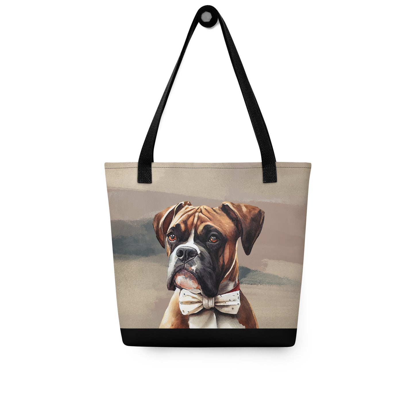 Boxer in Bow Tie Tote bag