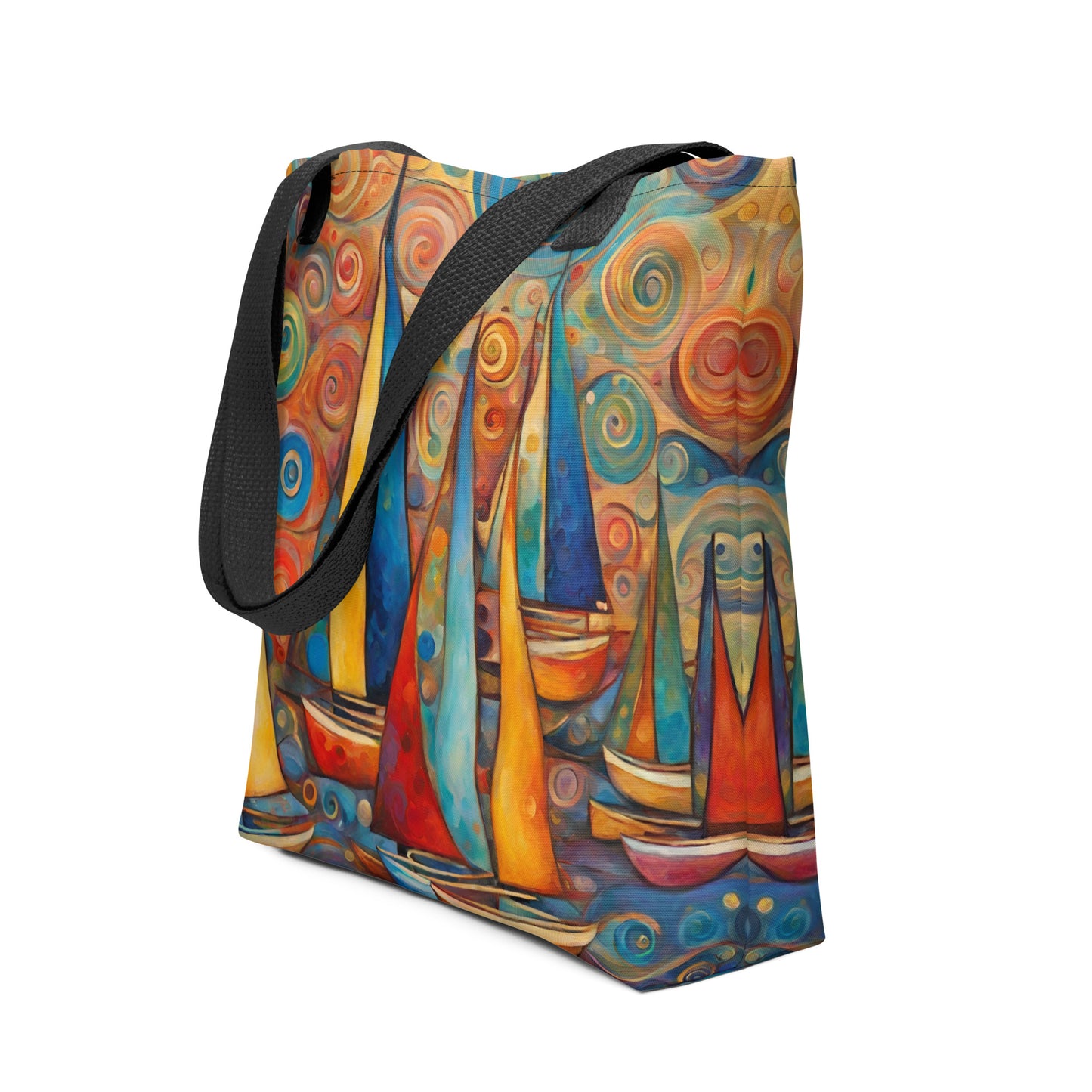 Colorful Sailboats Tote bag