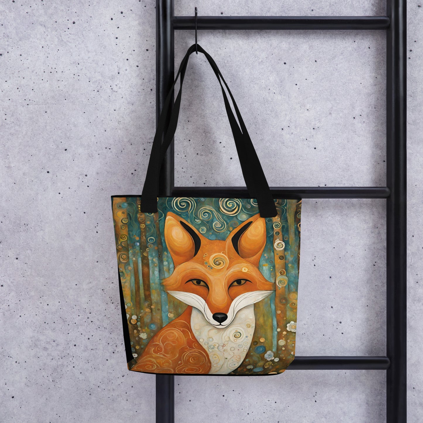 Mountain Forest Fox Tote bag