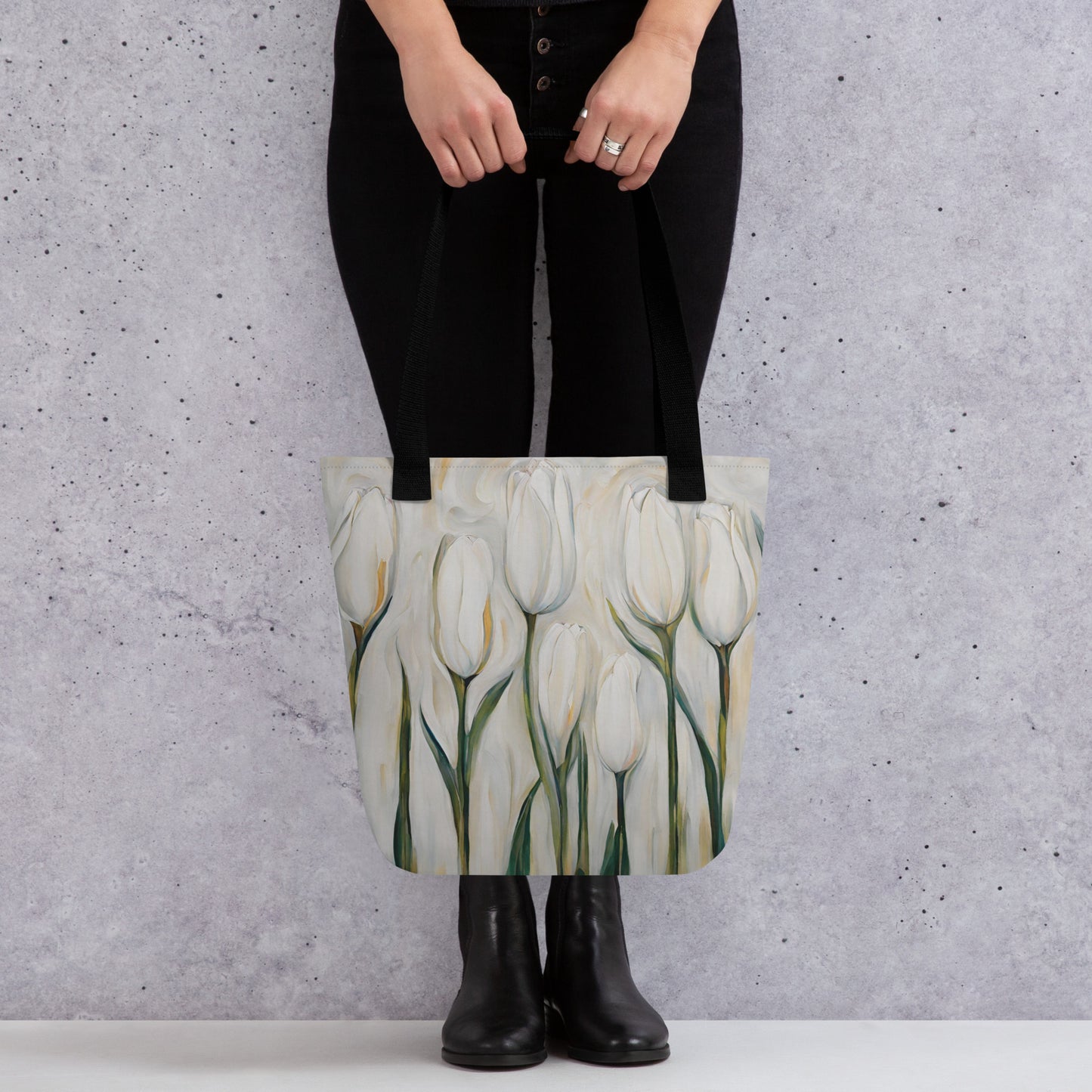 White Tulips Tote bag