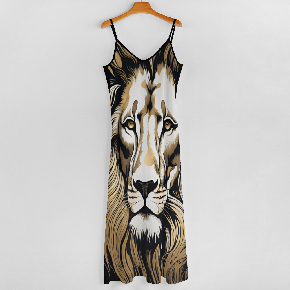 Lion Women's Summer Fashion Maxi Slip Dress