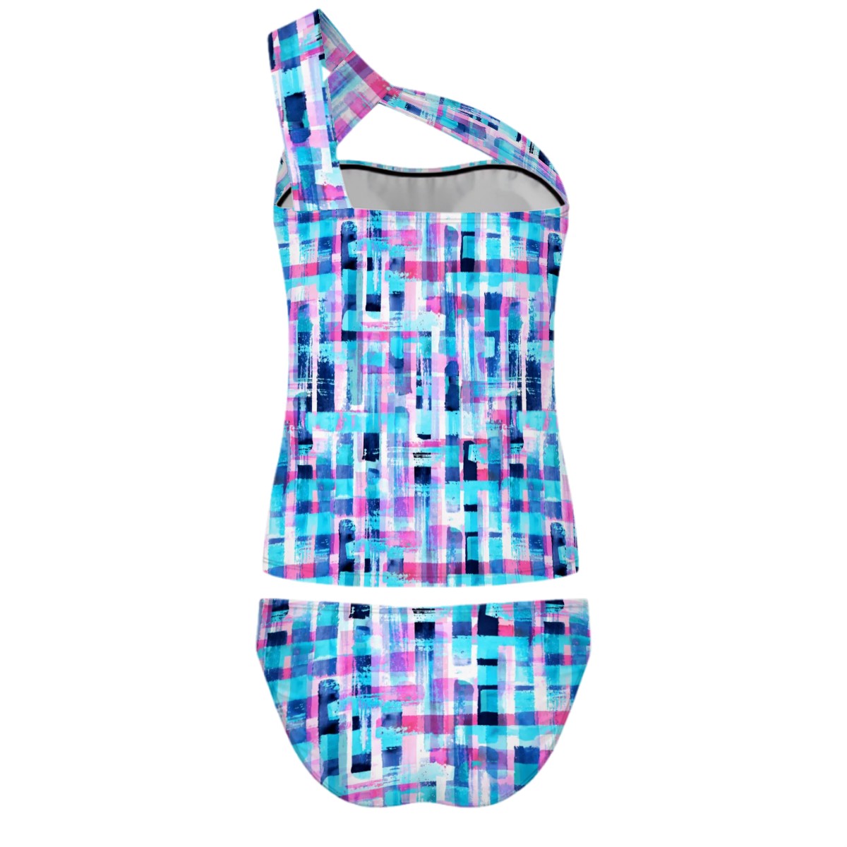 Captivate One-Shoulder Two Piece Tankini Swimsuit