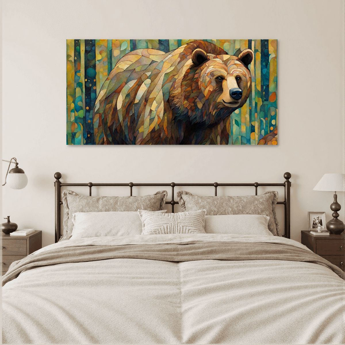 60" x 30" Printed Canvas Fabric Wall Art - No Frame (Made in USA)