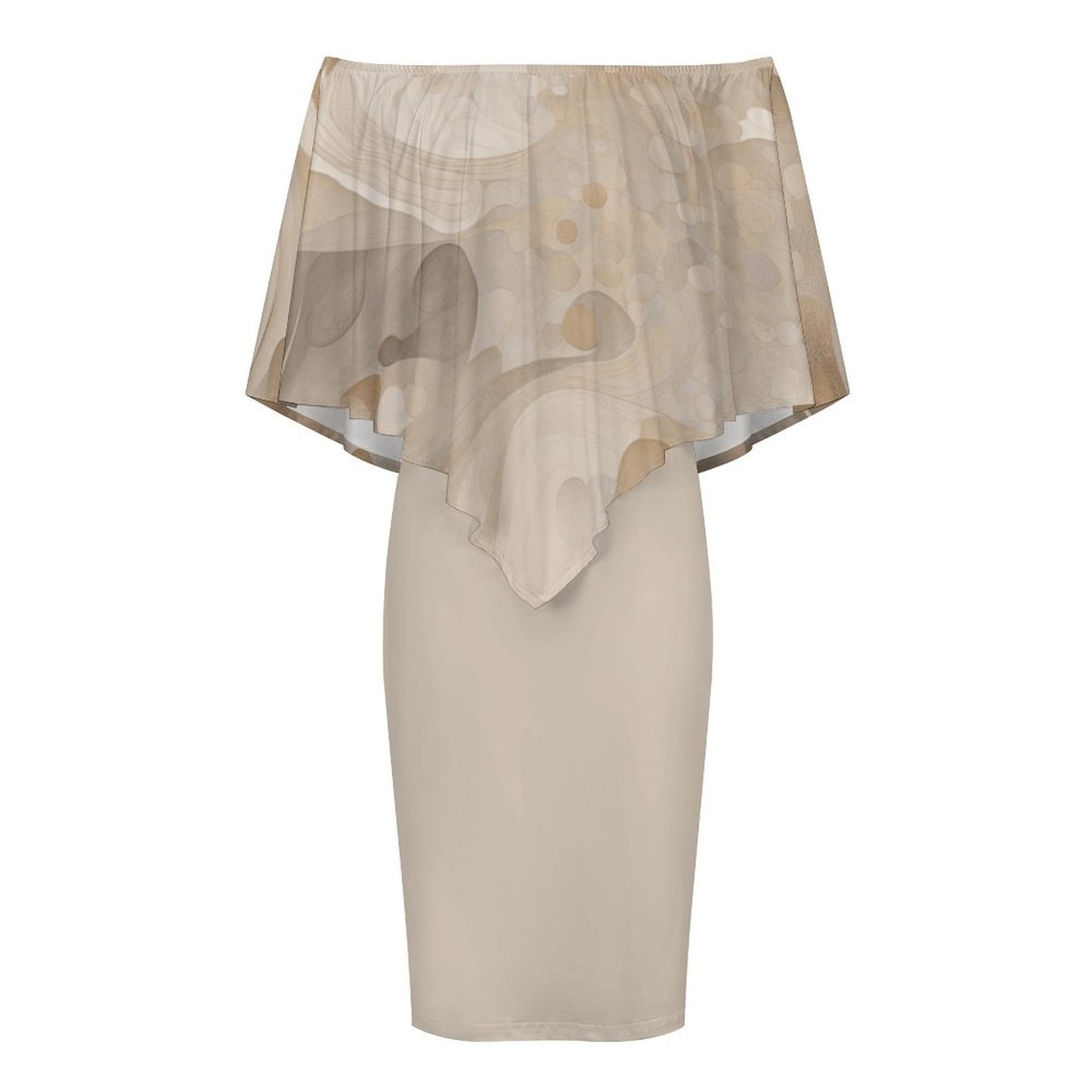 Neutral Mood Women's Off-shoulder Shawl Dress