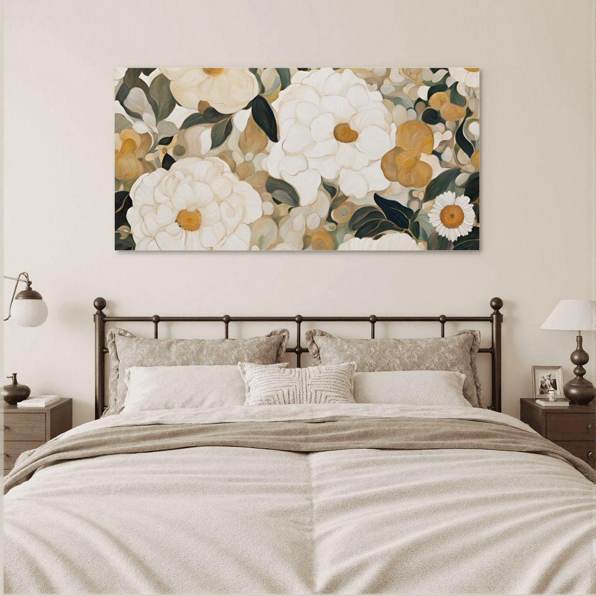 60" x 30" Printed Canvas Fabric Wall Art - No Frame (Made in USA)