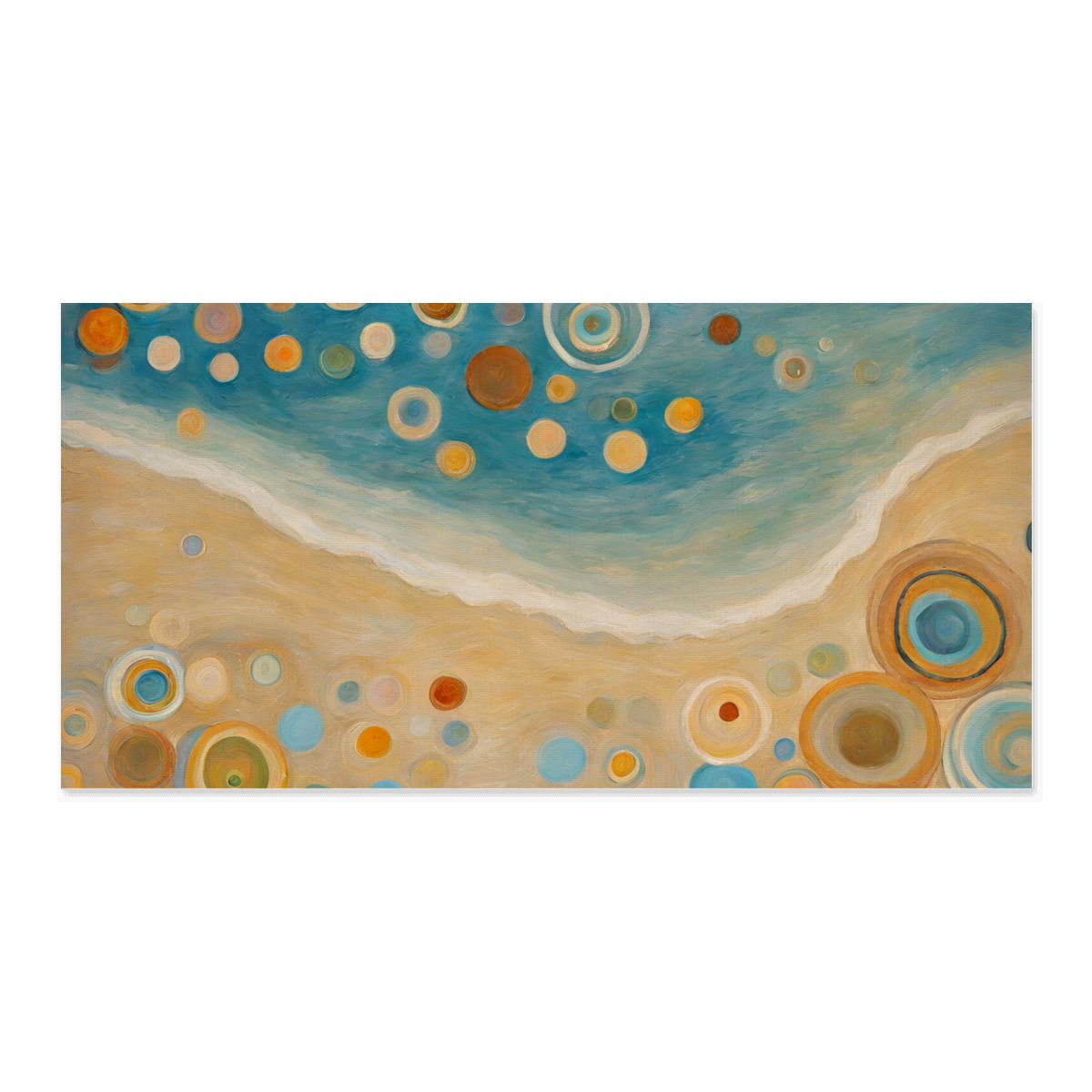 60" x 30" Printed Canvas Fabric Wall Art - No Frame (Made in USA)