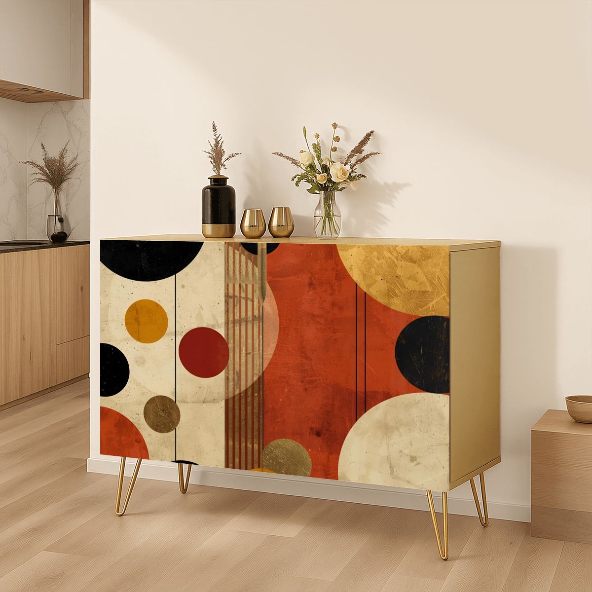 Modern Wooden Storage Cabinet (Made in USA)