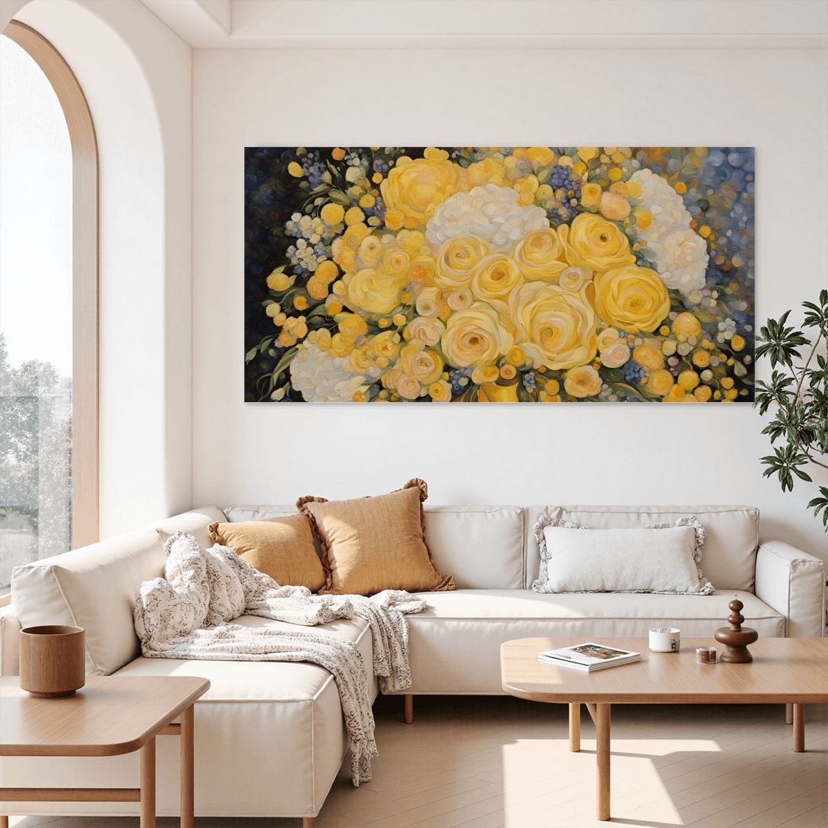 60" x 30" Printed Canvas Fabric Wall Art - No Frame (Made in USA)