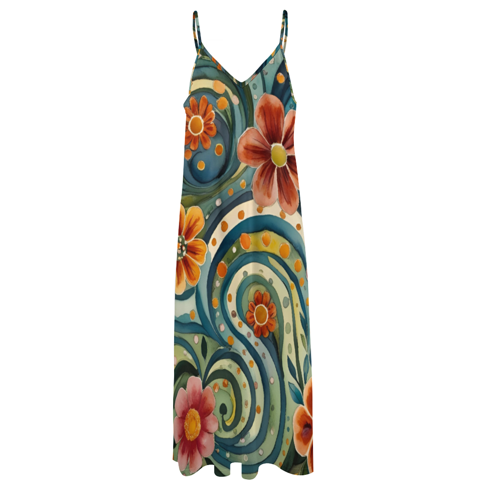 Helena Women's Summer Fashion Maxi Slip Dress