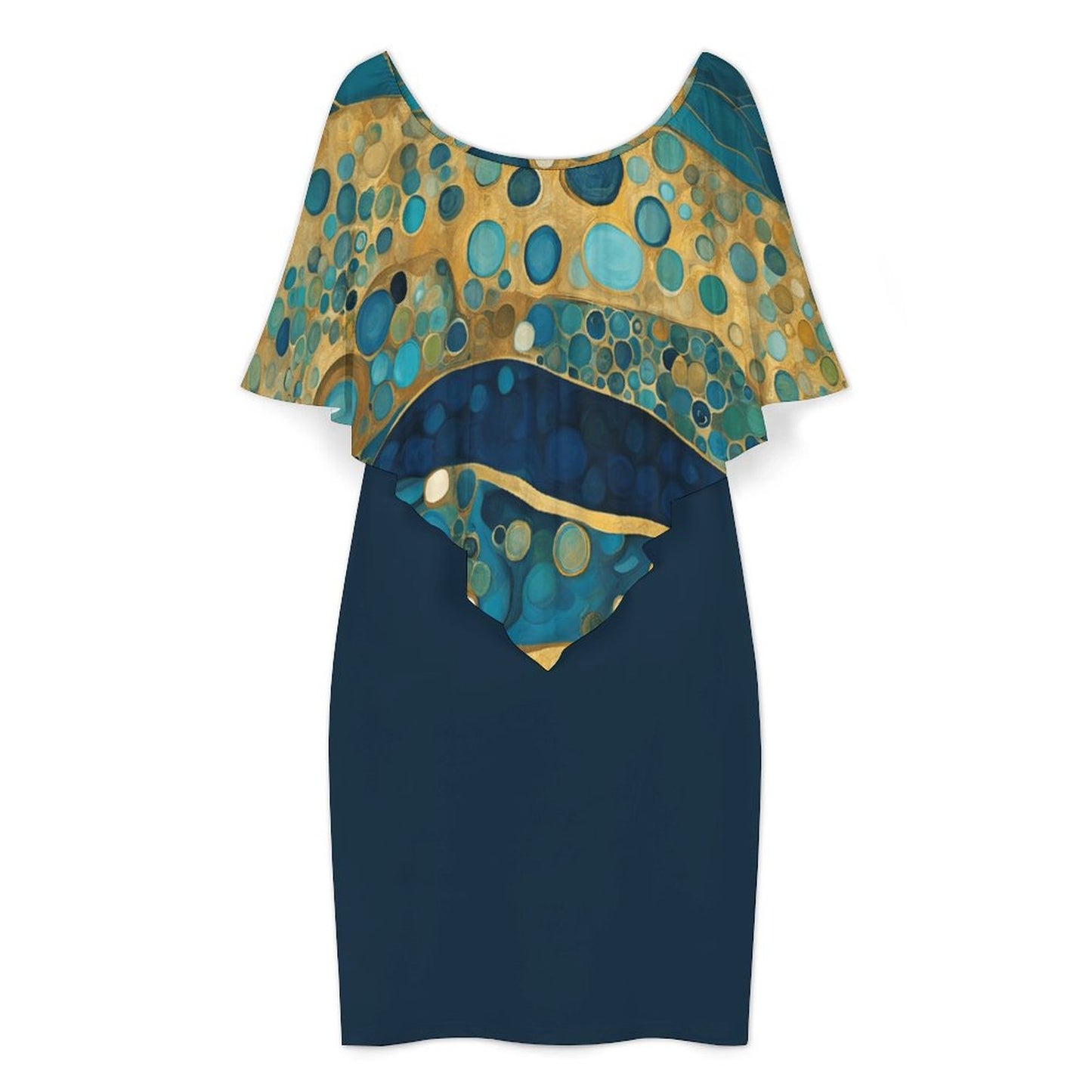 Ocean Women's Off-shoulder Shawl Dress
