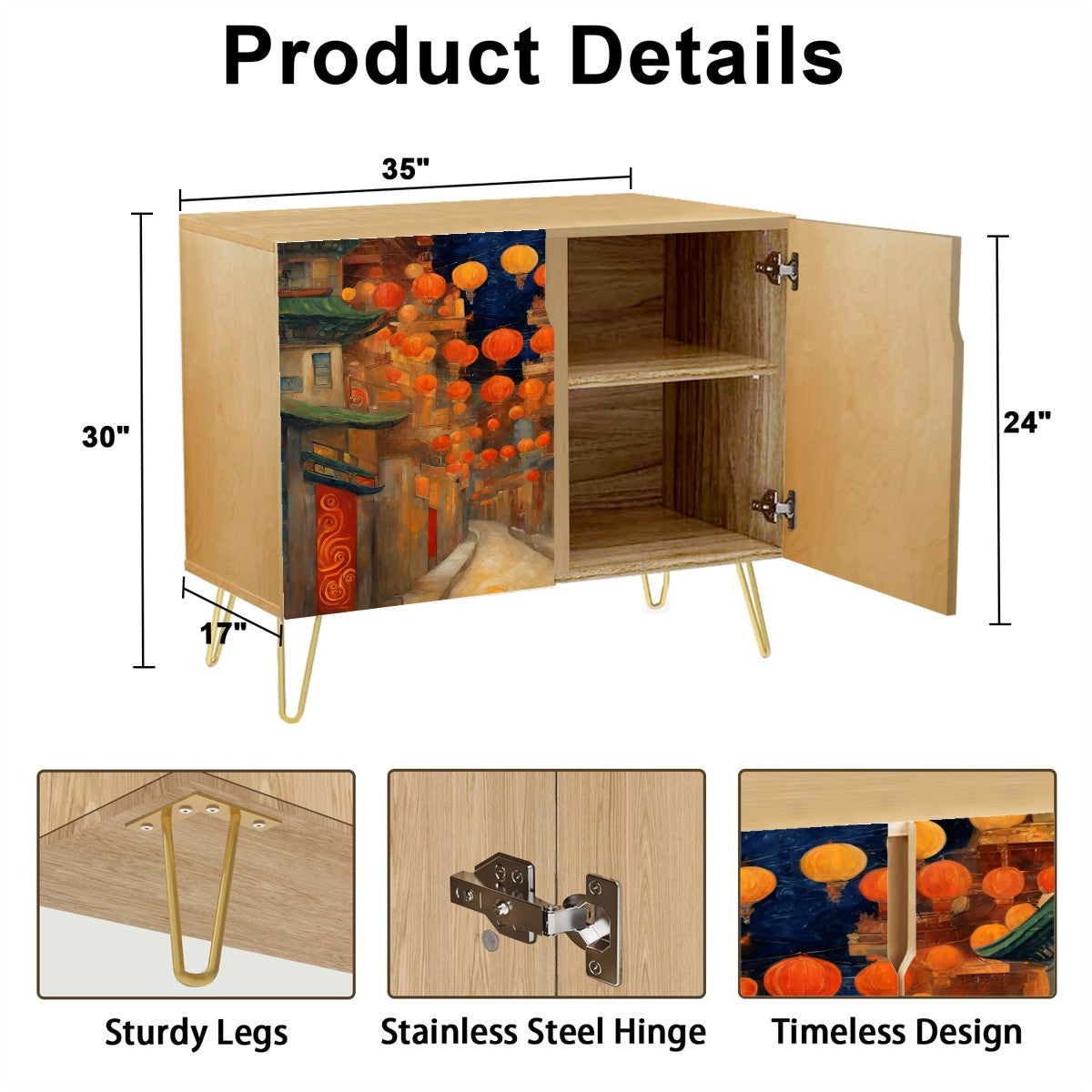 Wooden Storage Cabinet