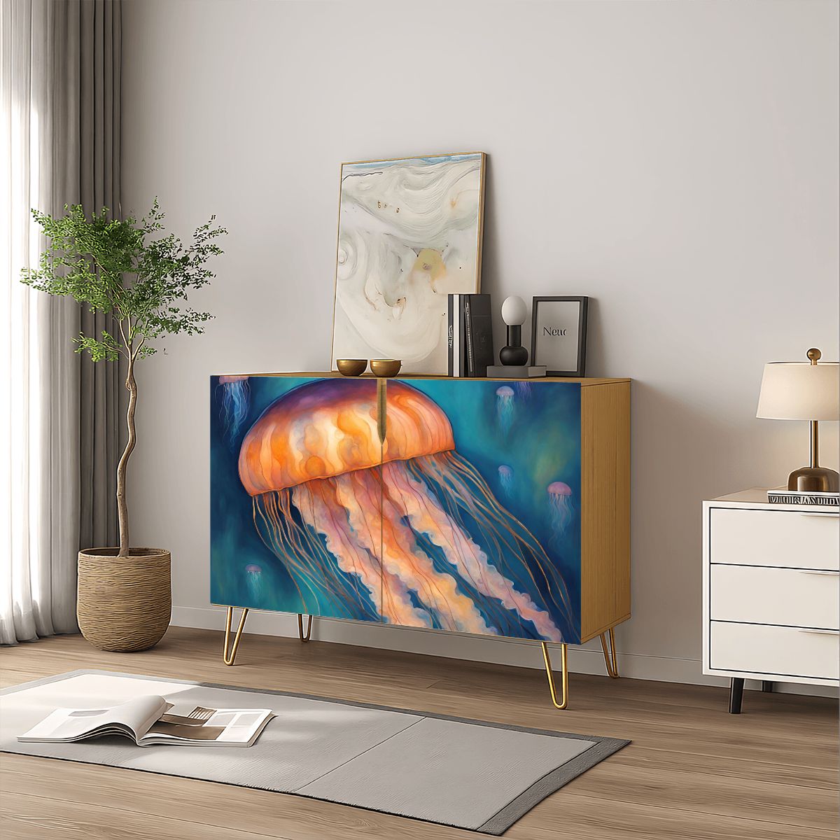 Man if War Wooden Storage Cabinet (Made in USA)