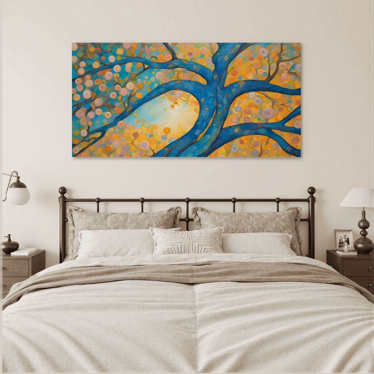 60" x 30" Printed Canvas Fabric Wall Art - No Frame (Made in USA)