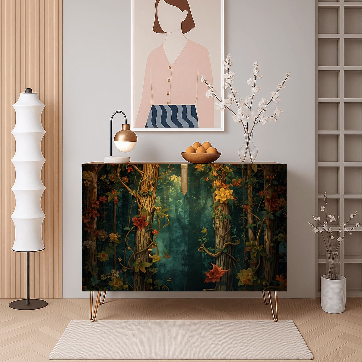 Fantasy Forest Wooden Storage Cabinet (Made in USA)