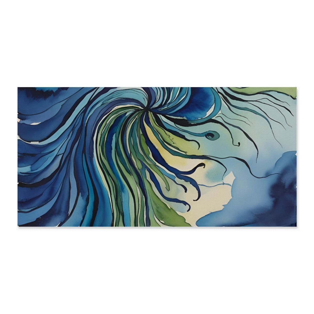 60" x 30" Printed Canvas Fabric Wall Art - No Frame (Made in USA)