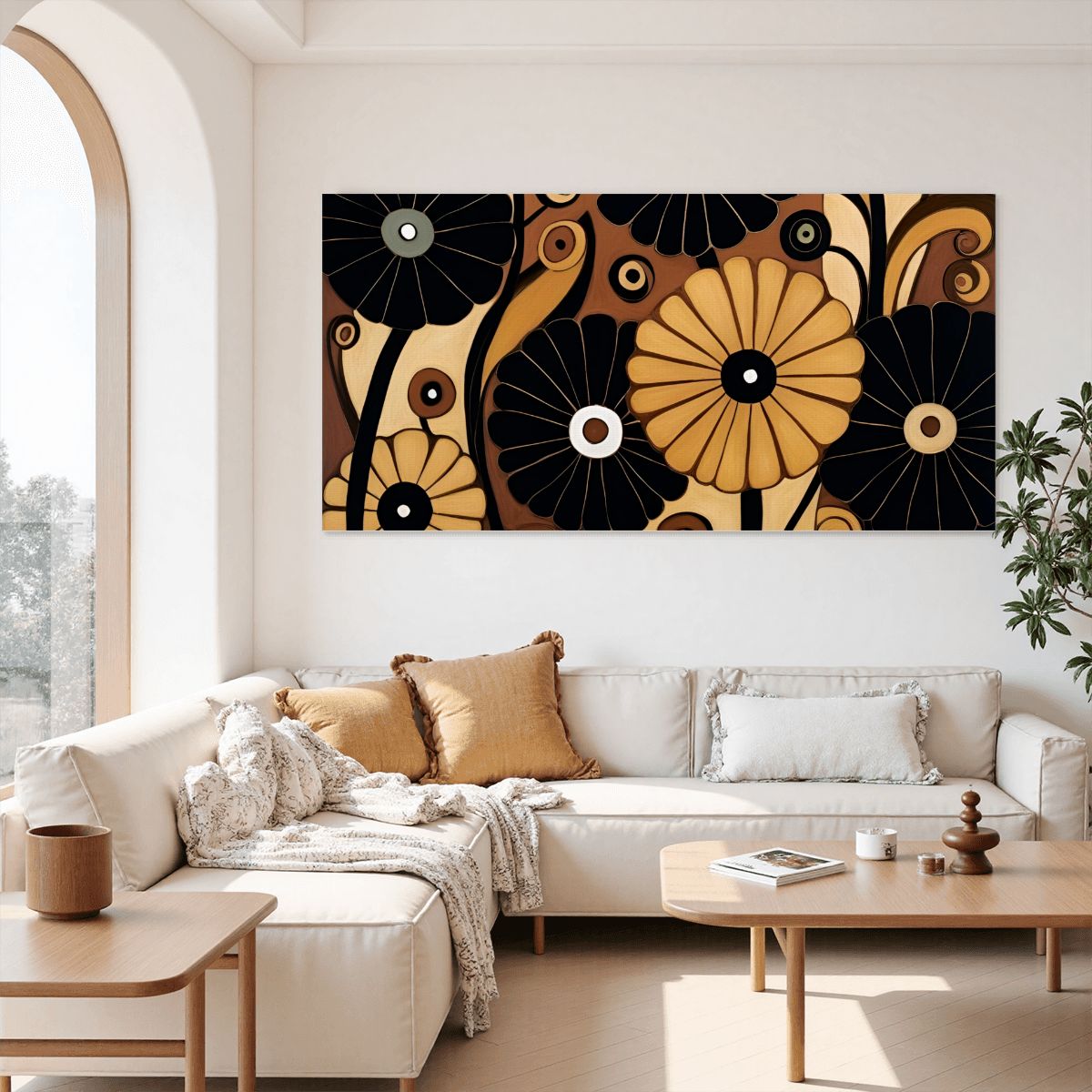 60" x 30" Printed Canvas Fabric Wall Art - No Frame (Made in USA)