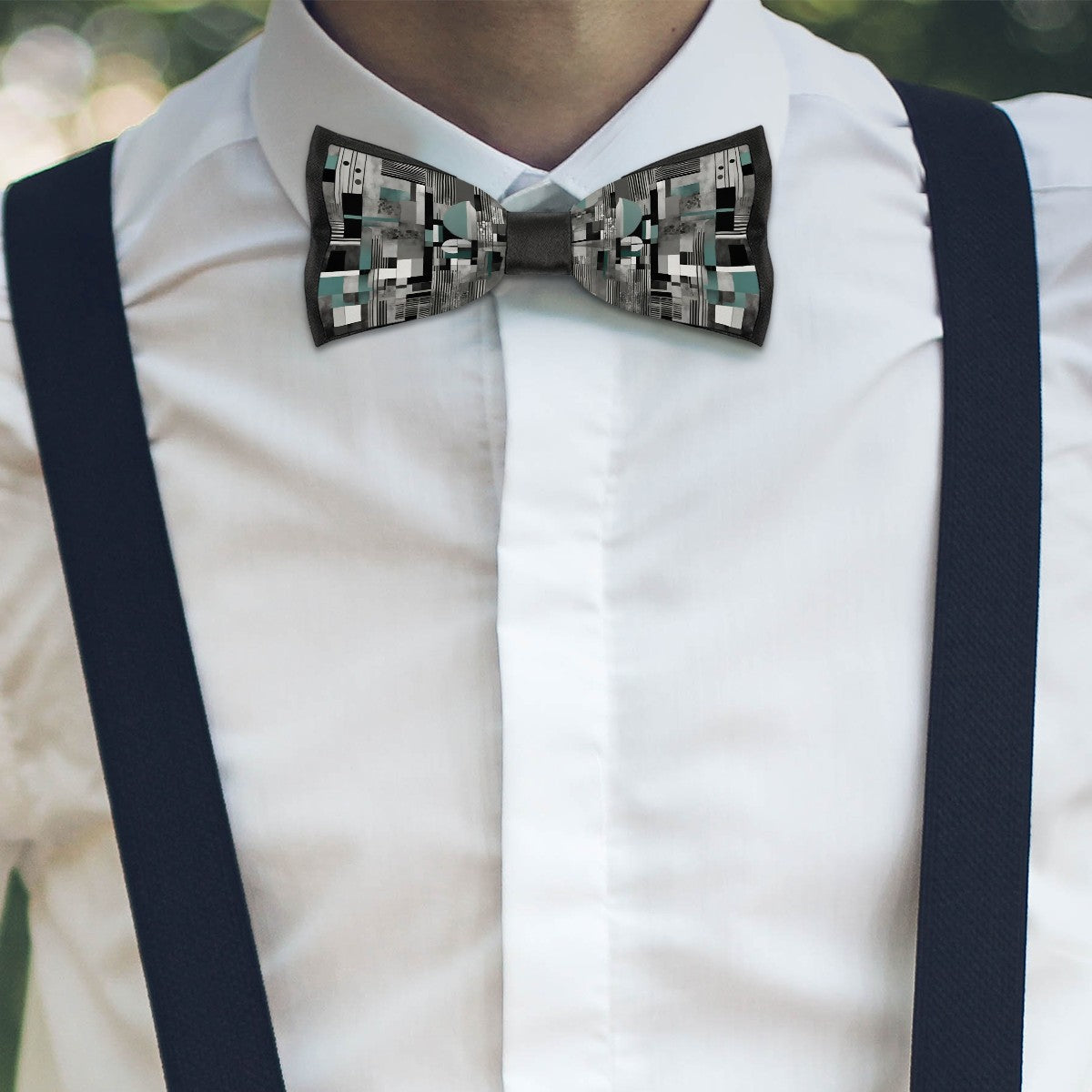 Modern Mint Adjustable Bow Tie