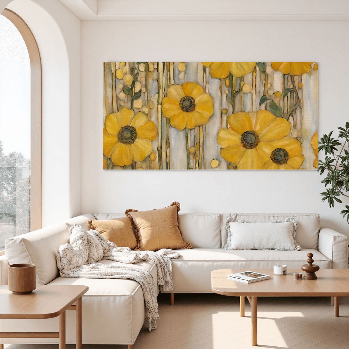 60" x 30" Printed Canvas Fabric Wall Art - No Frame (Made in USA)