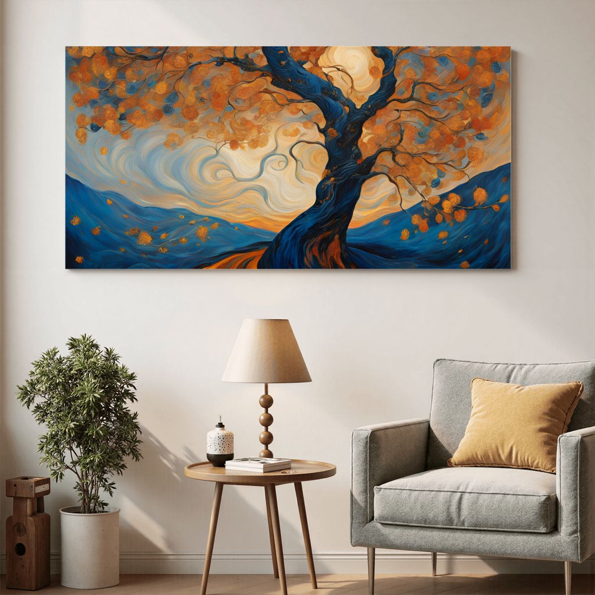 60" x 30" Printed Canvas Fabric Wall Art - No Frame (Made in USA)