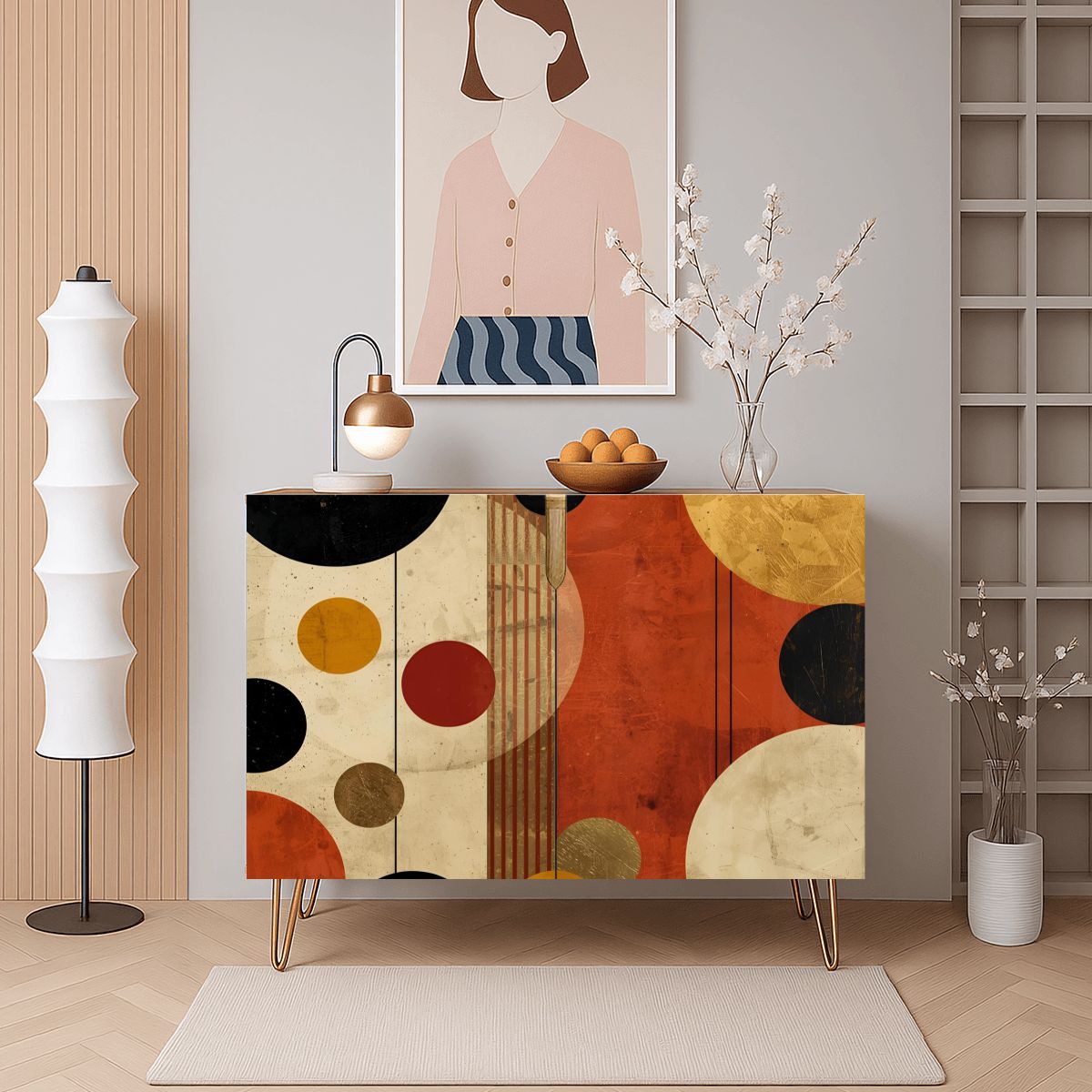 Modern Wooden Storage Cabinet (Made in USA)