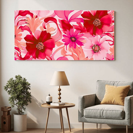 60" x 30" Printed Canvas Fabric Wall Art - No Frame (Made in USA)