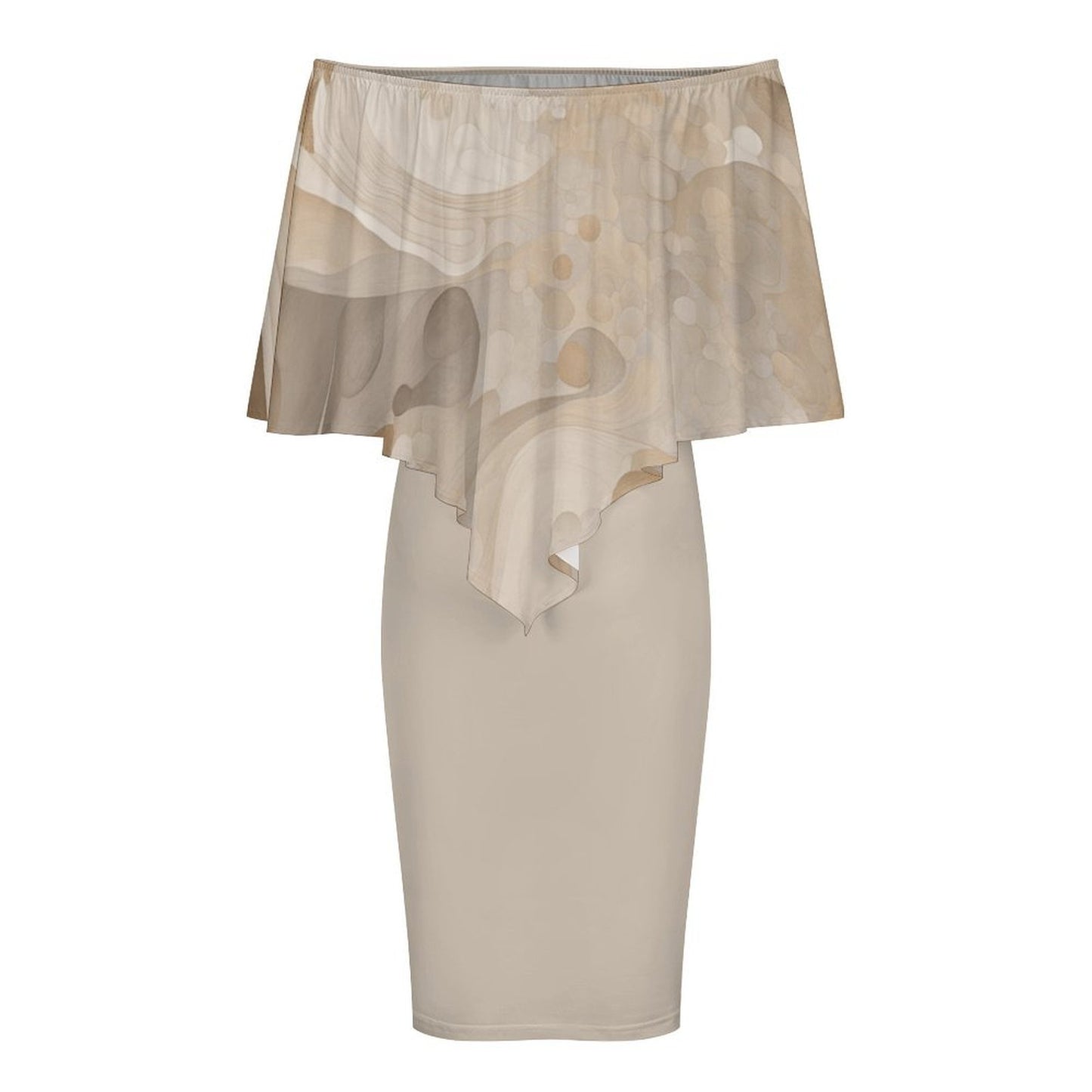 Neutral Mood Women's Off-shoulder Shawl Dress