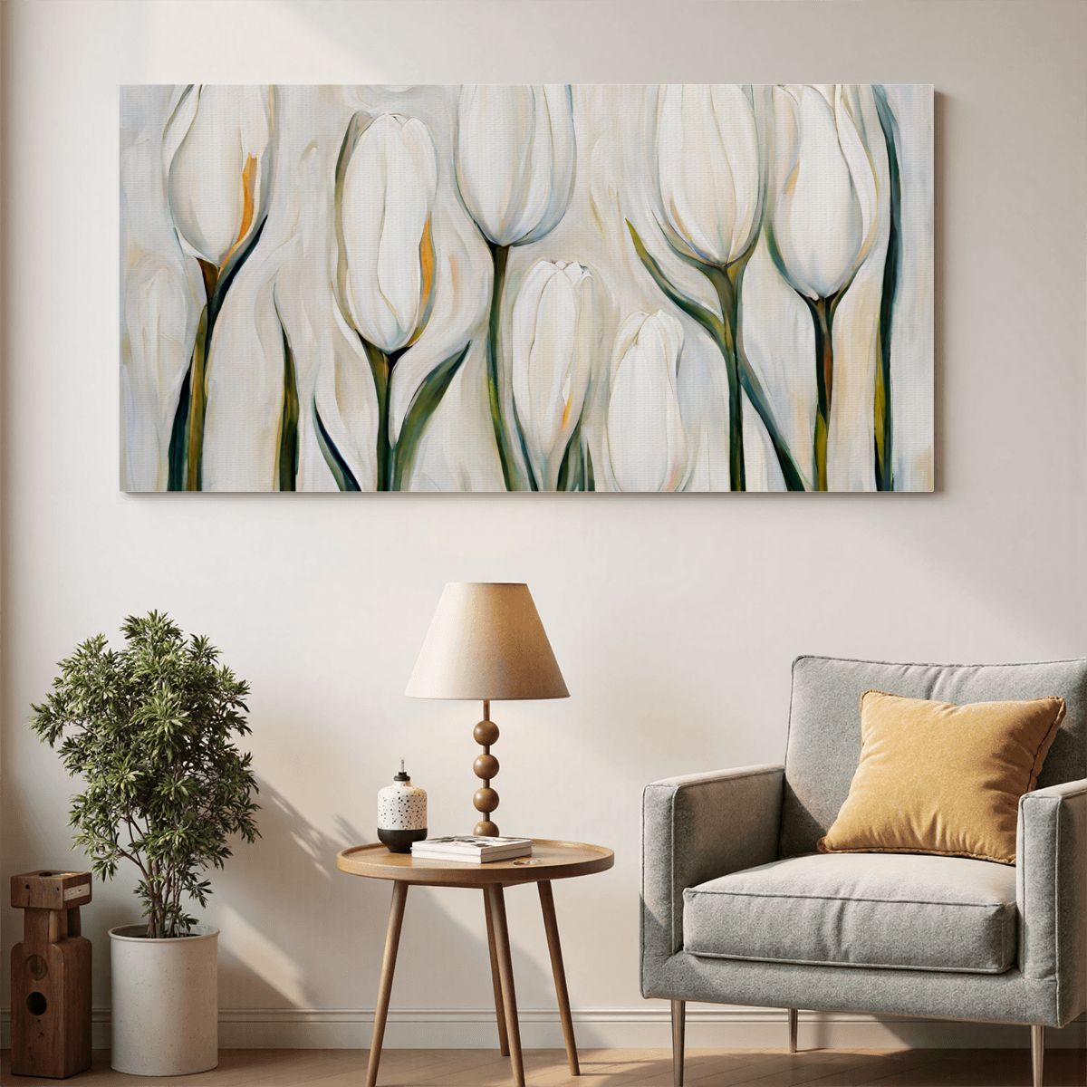 60" x 30" Printed Canvas Fabric Wall Art - No Frame (Made in USA)