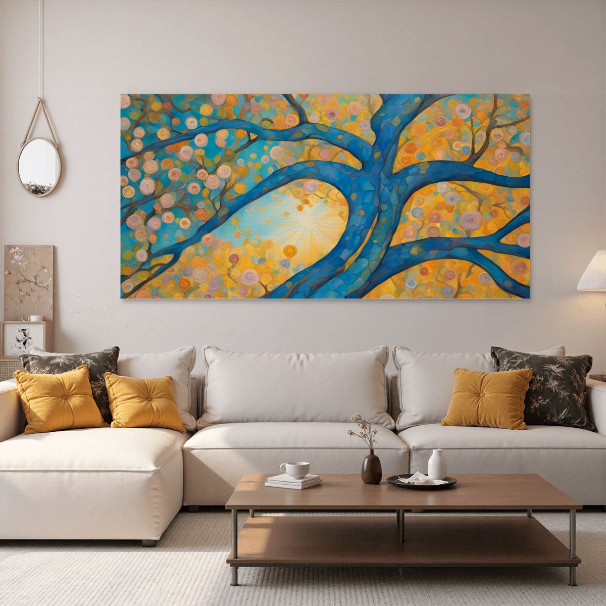 60" x 30" Printed Canvas Fabric Wall Art - No Frame (Made in USA)