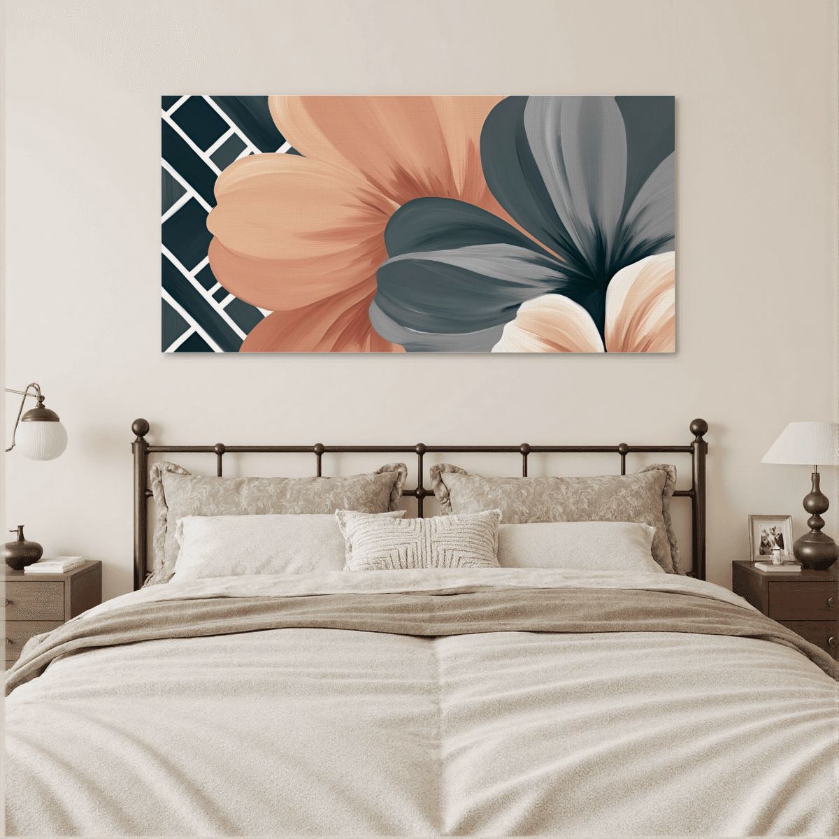 60" x 30" Printed Canvas Fabric Wall Art - No Frame (Made in USA)