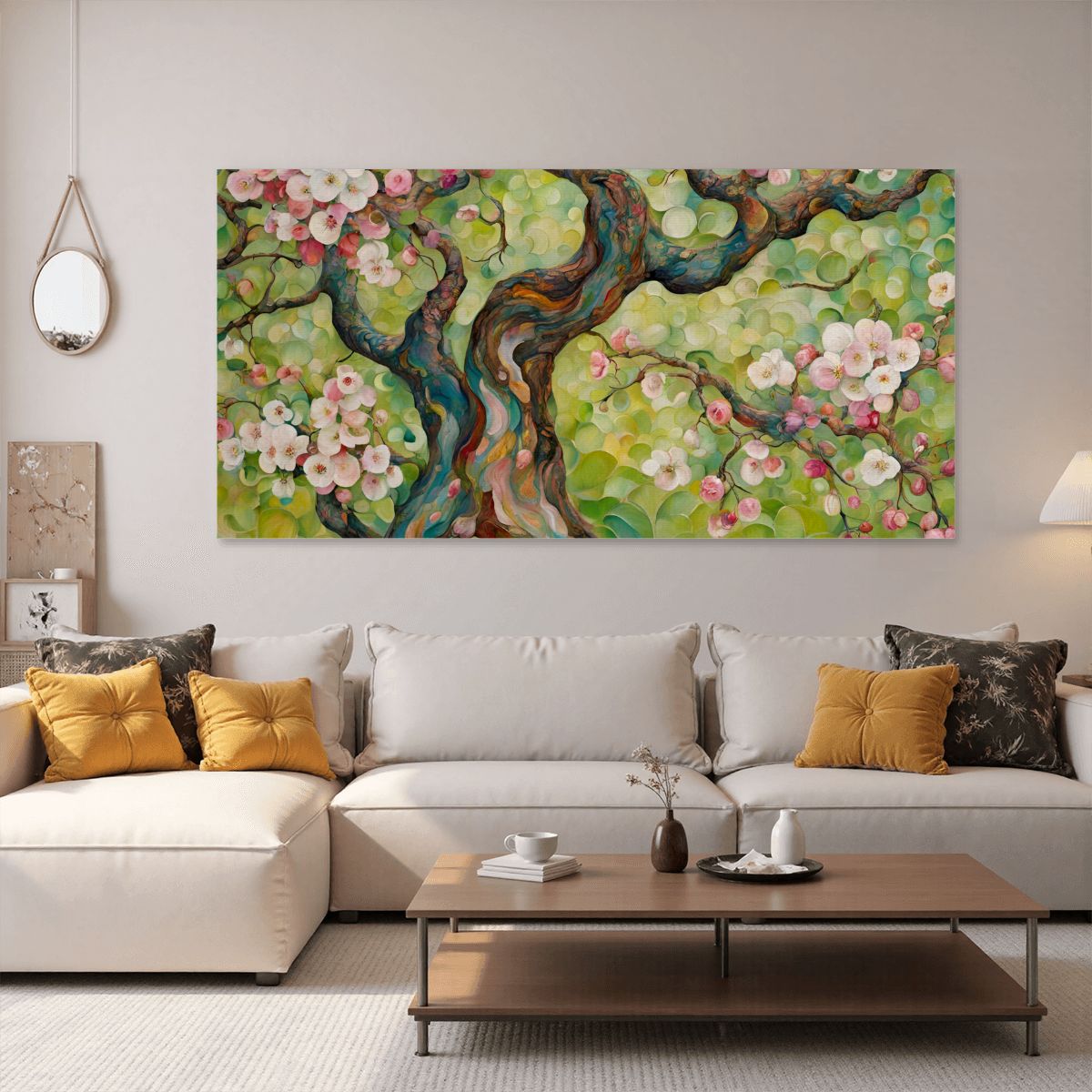 60" x 30" Printed Canvas Fabric Wall Art - No Frame (Made in USA)