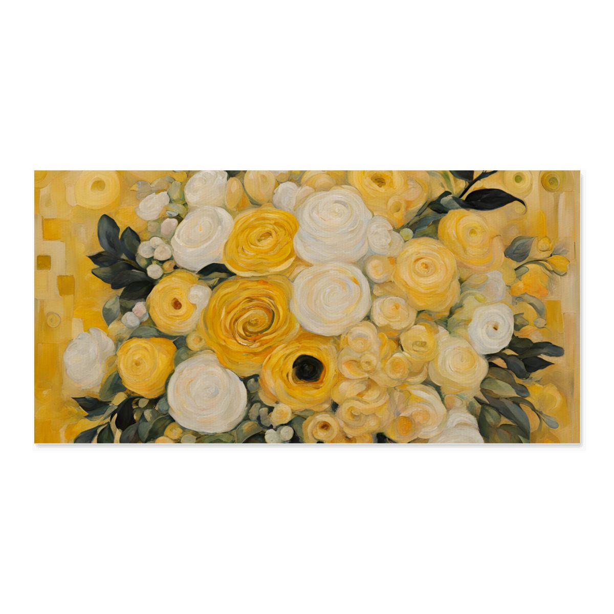 60" x 30" Printed Canvas Fabric Wall Art - No Frame (Made in USA)