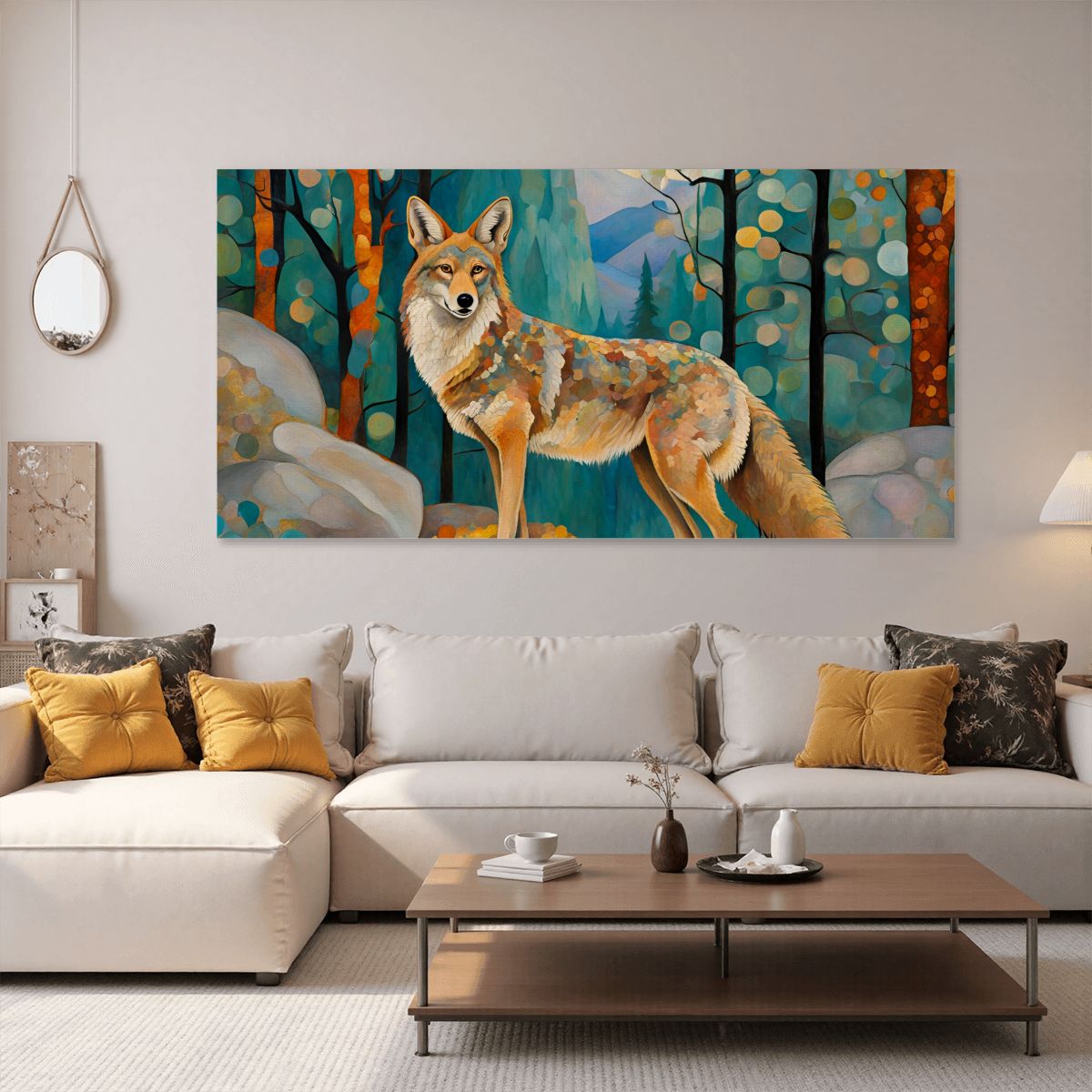 60" x 30" Printed Canvas Fabric Wall Art - No Frame (Made in USA)