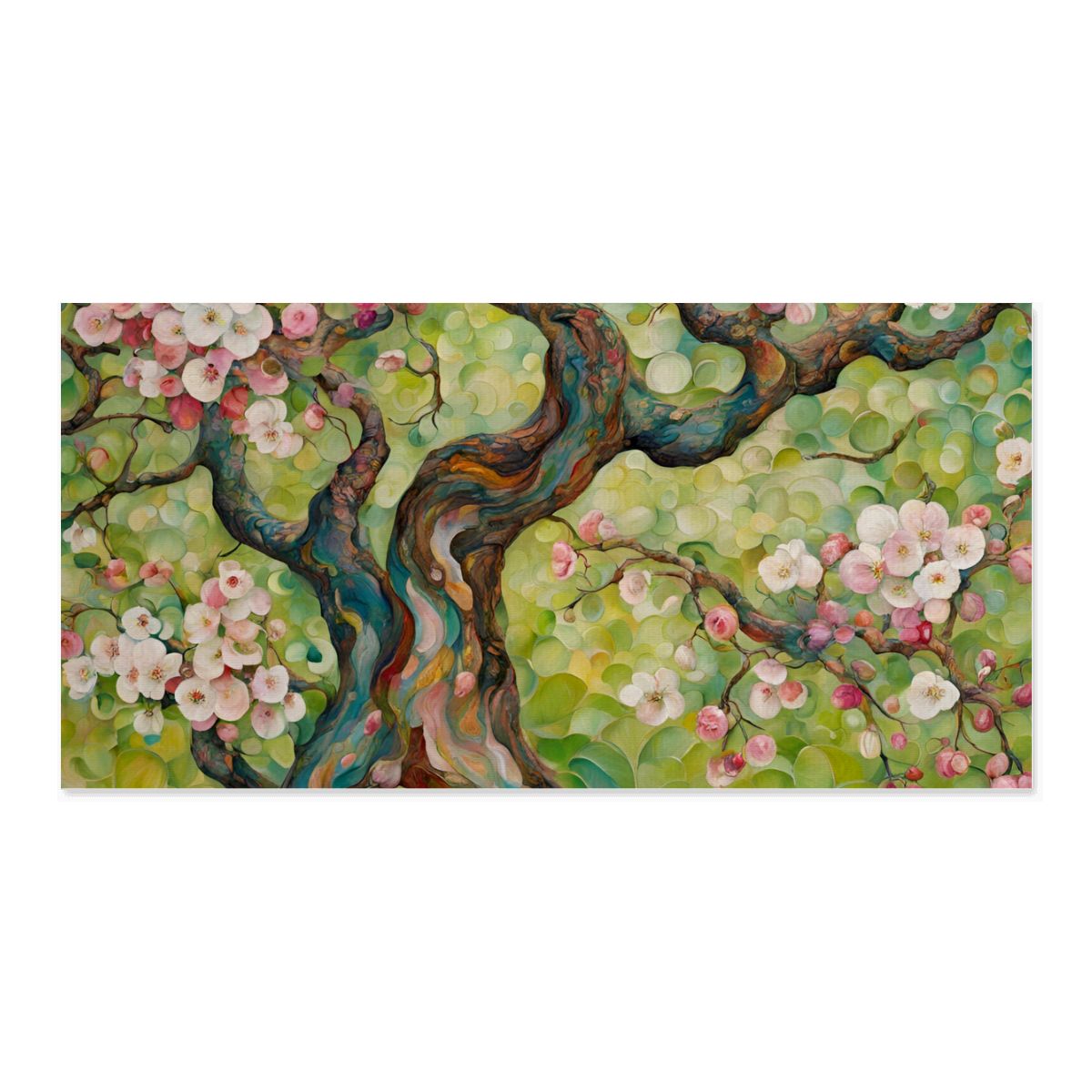 60" x 30" Printed Canvas Fabric Wall Art - No Frame (Made in USA)