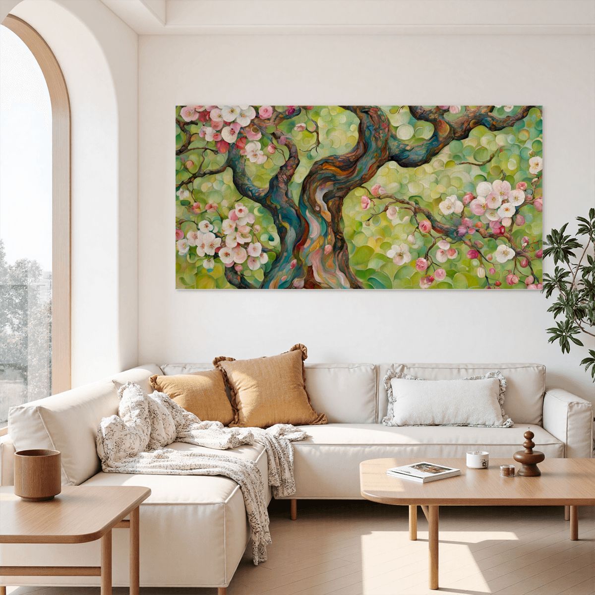 60" x 30" Printed Canvas Fabric Wall Art - No Frame (Made in USA)