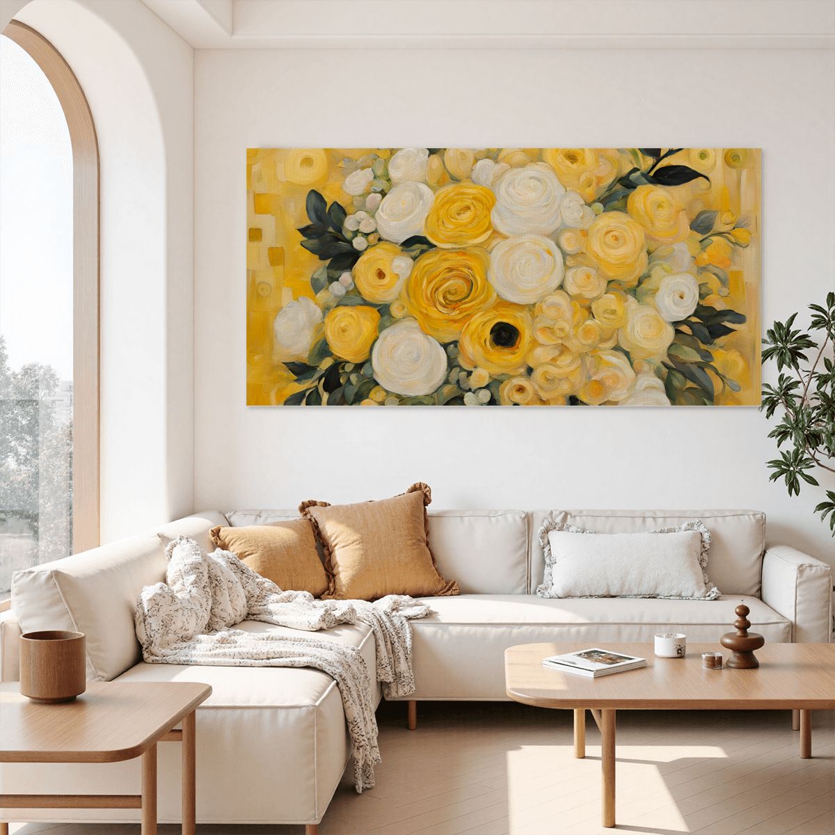 60" x 30" Printed Canvas Fabric Wall Art - No Frame (Made in USA)