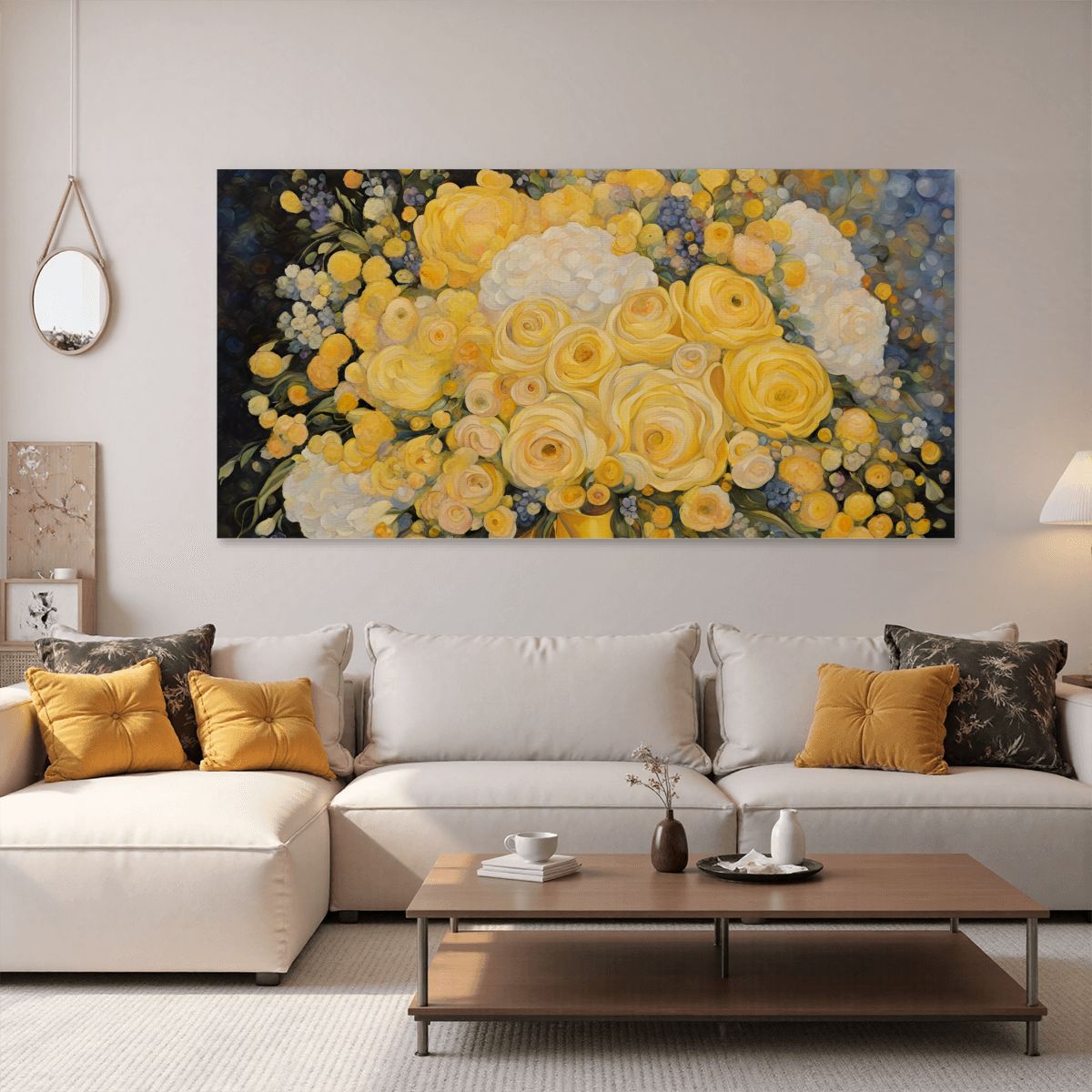 60" x 30" Printed Canvas Fabric Wall Art - No Frame (Made in USA)