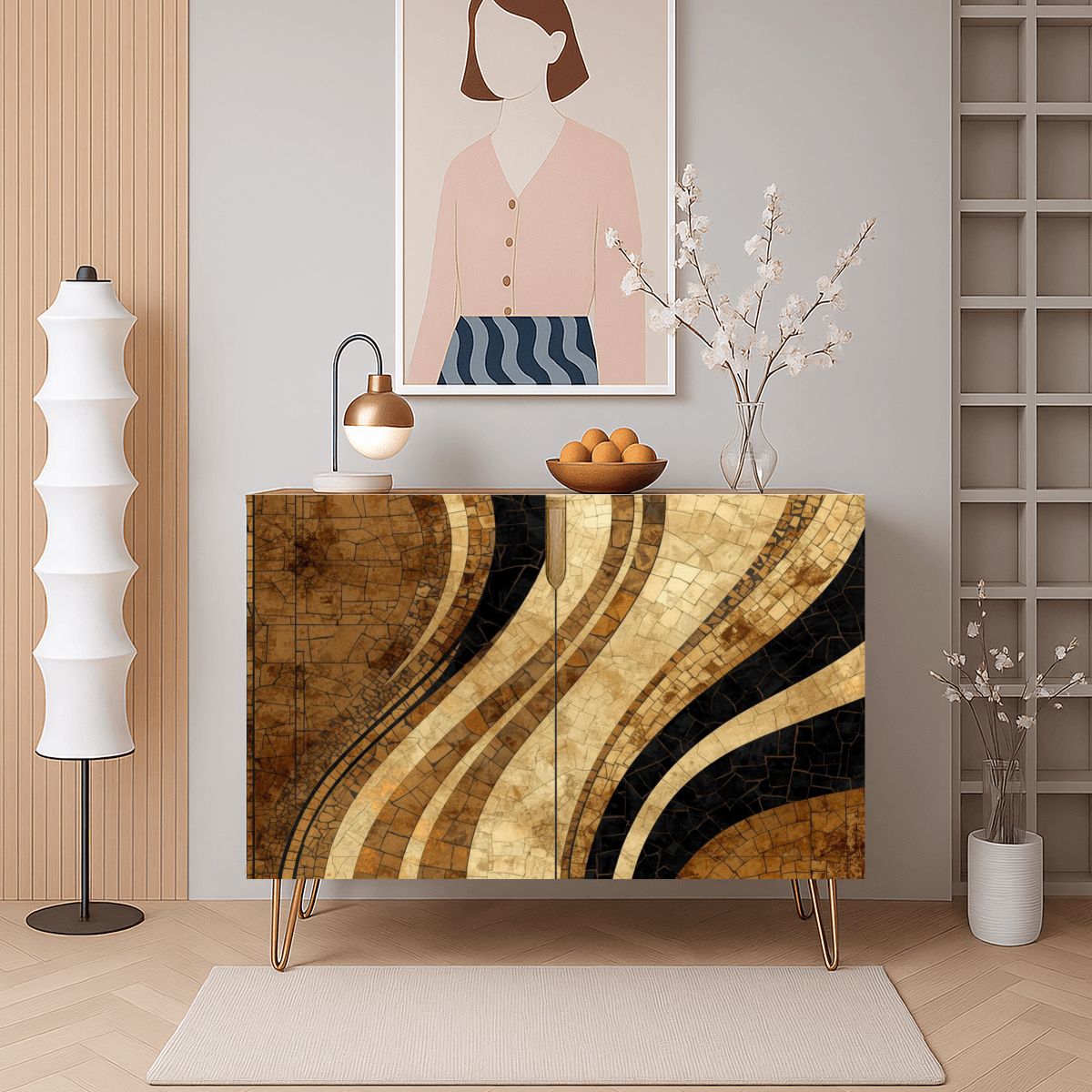 Modern Wooden Storage Cabinet (Made in USA)