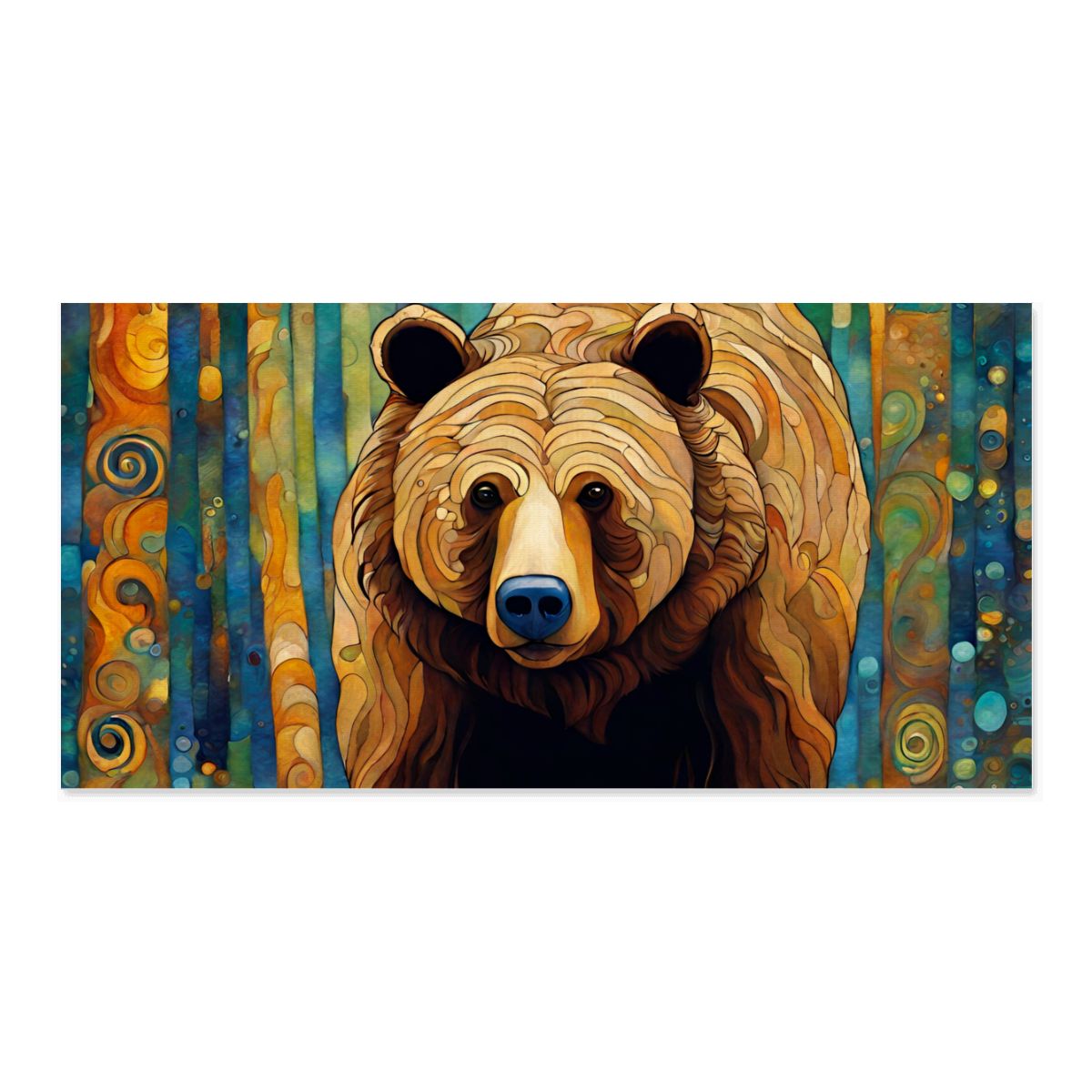 60" x 30" Printed Canvas Fabric Wall Art - No Frame (Made in USA)